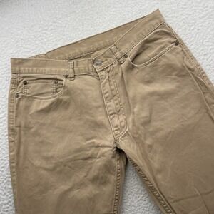 VTG Polo Ralph Lauren Pants Mens 33x31 (Tag 33x32) 650 Straight 5 Pocket Tan